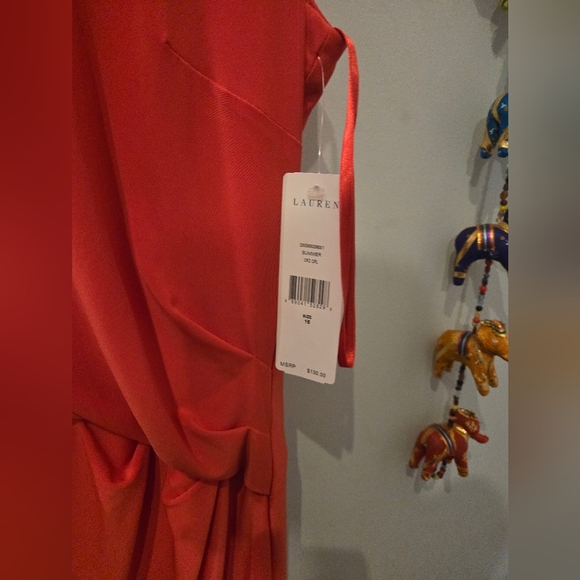 Ralph Lauren Orange Sheath Midi Dress for Cocktail - Picture 5 of 7